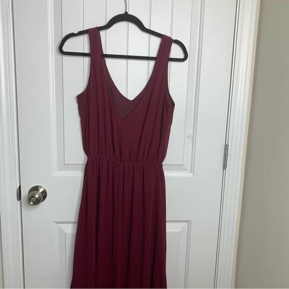 Show me your mumu burgundy bridesmaids maxi dress‎ size large - Picture 5 of 8